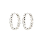Maeve Recycled Hoop Earrings - Silver Plated
