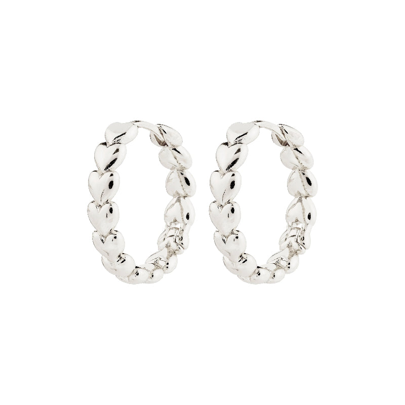 Maeve Recycled Hoop Earrings - Silver Plated