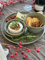 Magnolia Lane Chip & Cracker Bowl Green