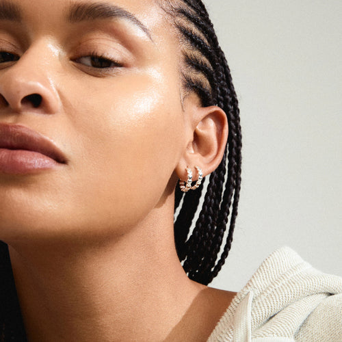 Maeve Recycled Hoop Earrings - Silver Plated