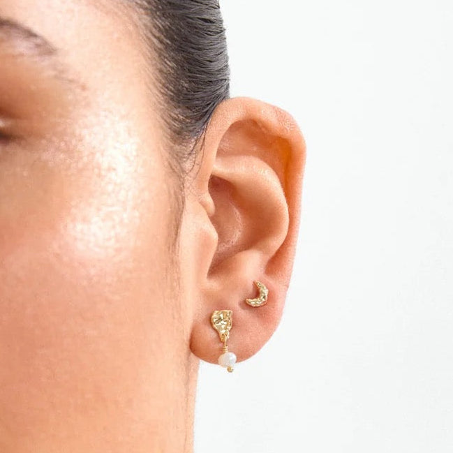 Oryth Earrings 2 in 1 Set Gold-plated