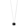 Now Necklace Silver plated/Black