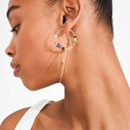 Iris Earrings Gold Plated/Multi