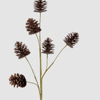 Glitter Pinecone Spray - brown