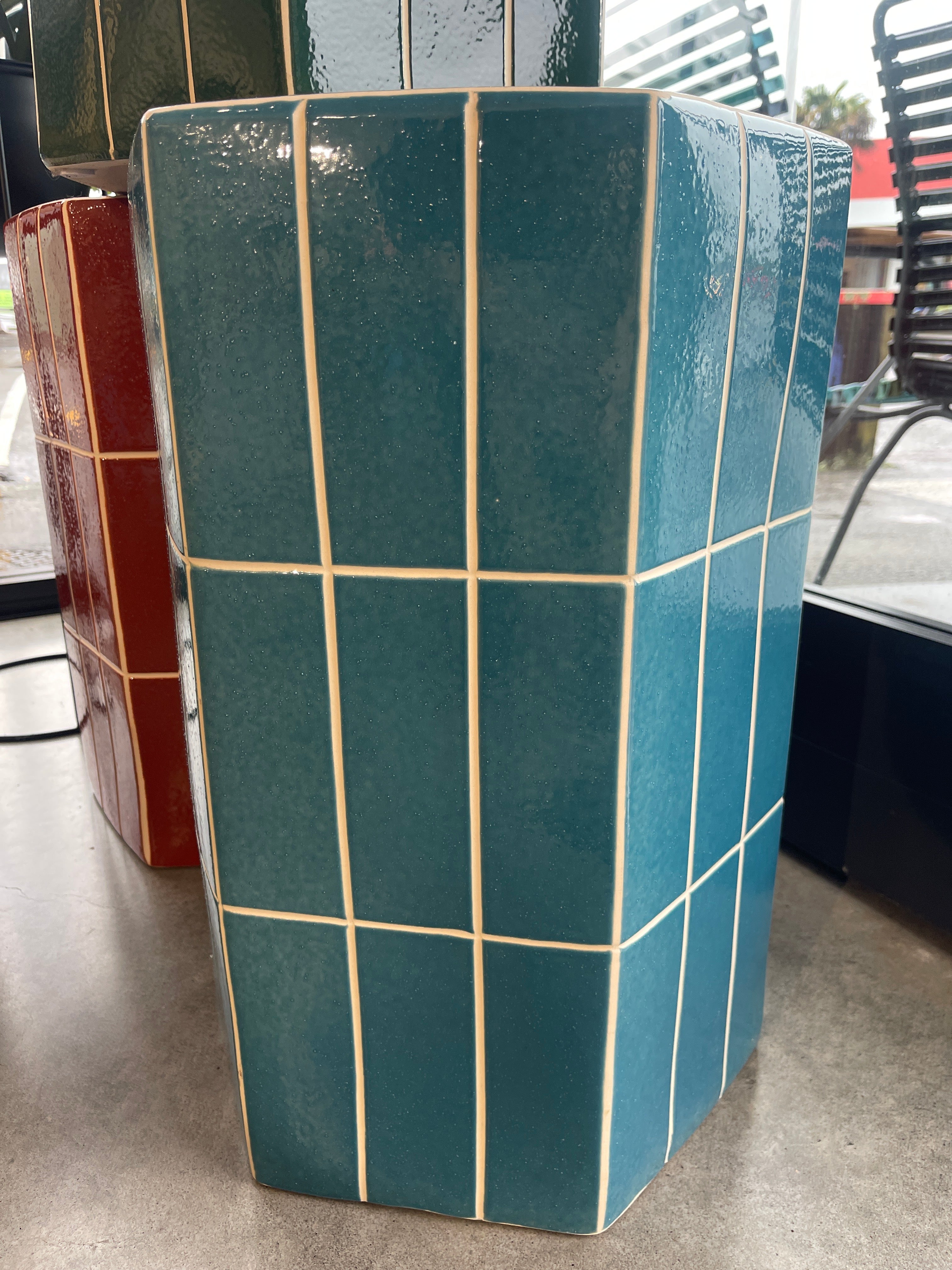 Seidler Ceramic Tile Stool