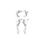 Oryth Earrings 2 in 1 Set Silver-plated