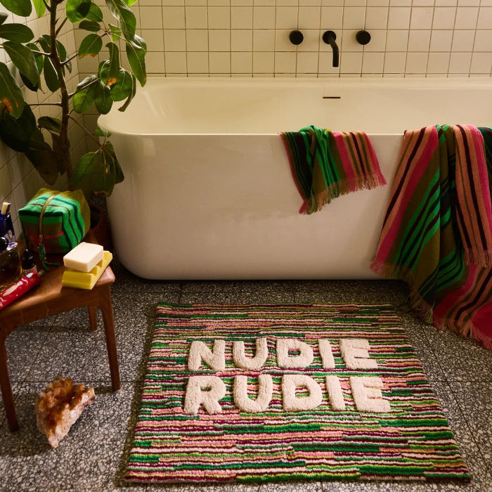 Sage and Clare - Tula Nudie Bath Mat - Rosewood