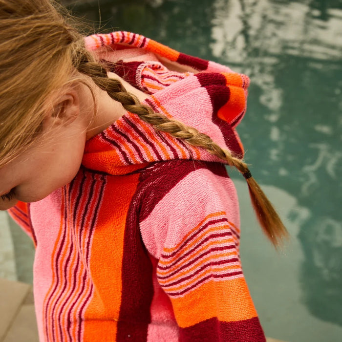 Sage and Clare Kids Hooded Towel - June - Dahlia