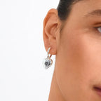 Arien Heart Earrings Silver-plated