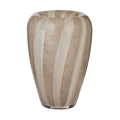 Staten Glass Vase - Taupe/Ivory
