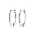Now Hoop Earrings Silver Plated