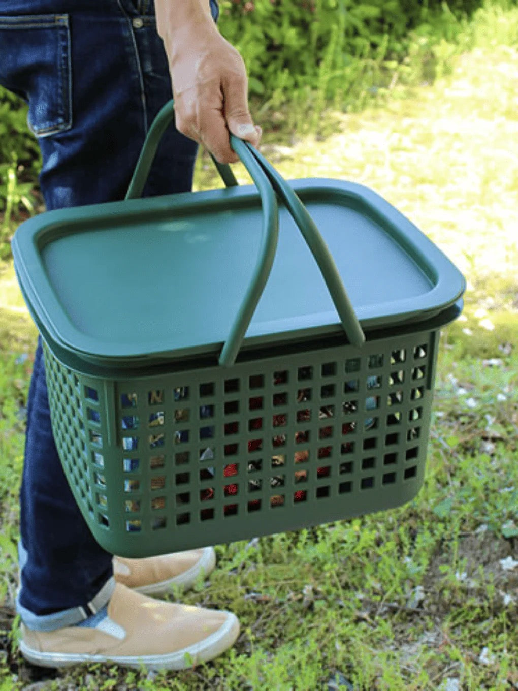 Cestino Basket and Lid - Black