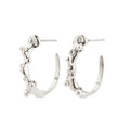 Hadley recycled White Earrings - Silver Plated