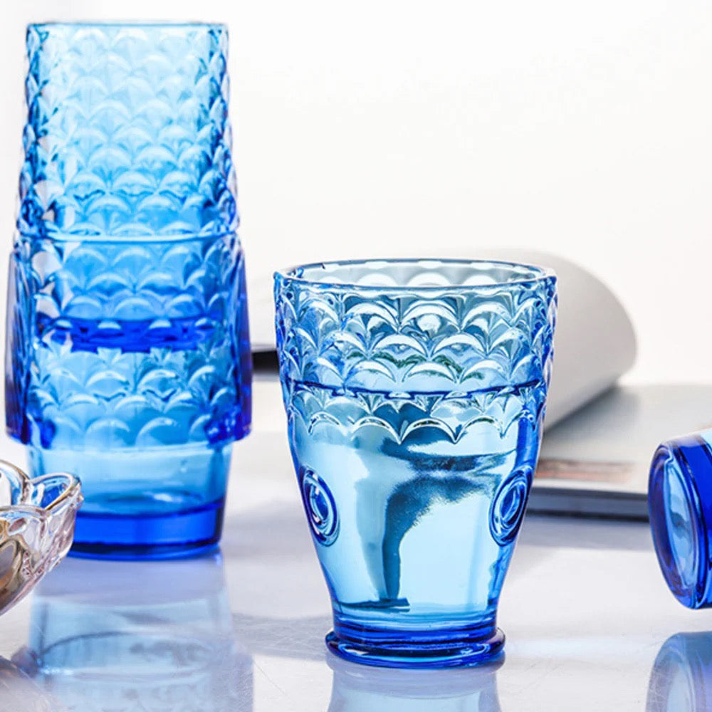 Fish Stackable Tumblers - 4pc Set - 3 Colours