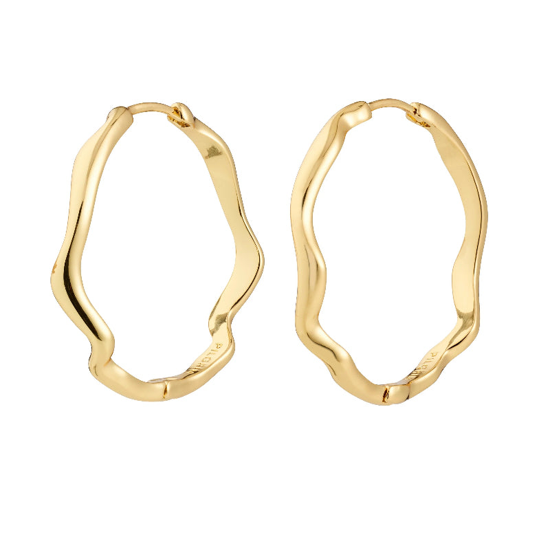 Larkin Hoop Earrings - Gold Plated