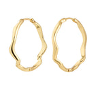 Larkin Hoop Earrings - Gold Plated