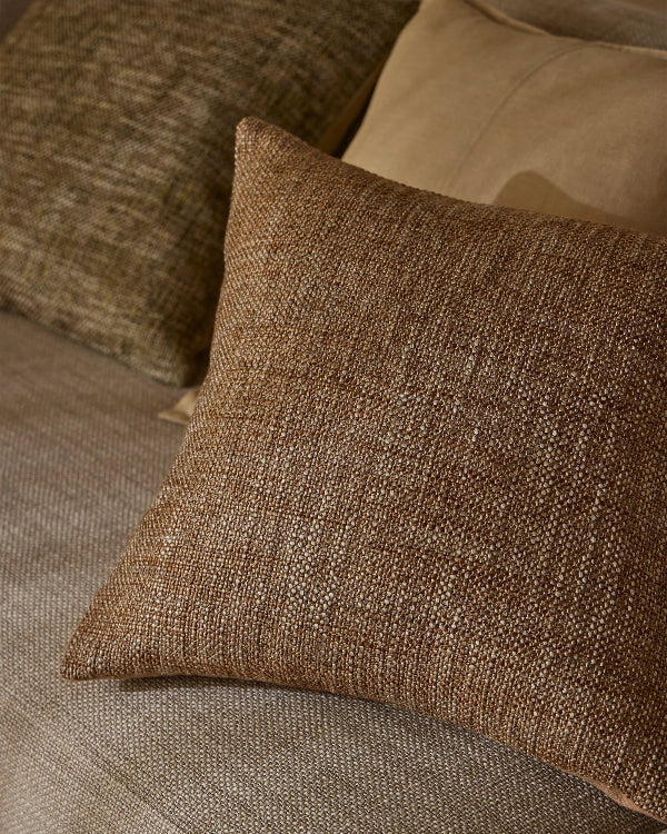 Castel Chunky Multi-Tonal Weave Cushion - Feather inner