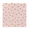 BROSTE Paper Napkin Amor - Soft pink/red