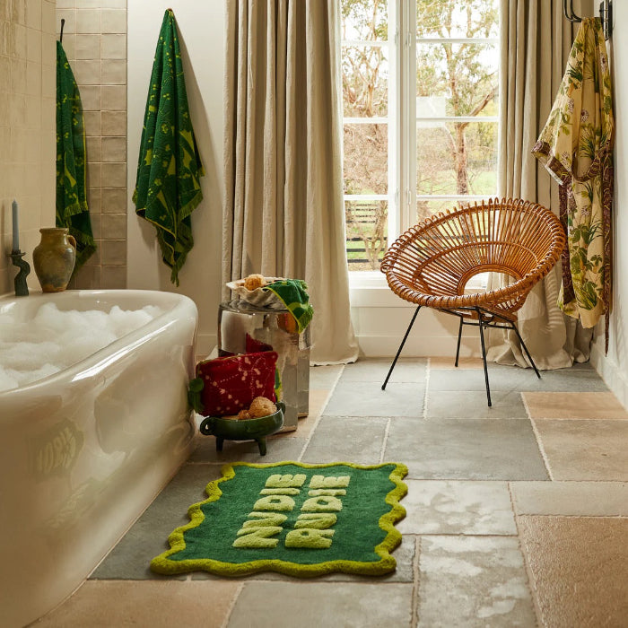 Sage and Clare - Amalie Nudie Bath Mat - Kelp