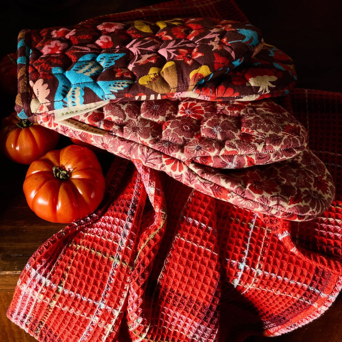 Sage and Clare - Magnolia Oven Mitt Set