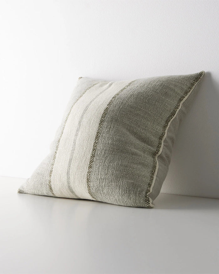 Ottavio Linen Cotton Blend Cushion - Feather Inner