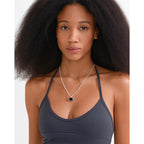 Now Necklace Silver plated/Black