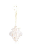 Off White Paper Finial 10cm