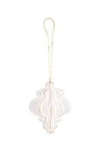 Off White Paper Finial 10cm