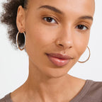 Presence Hoop Earrings - Silver plated