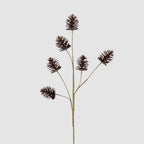 Glitter Pinecone Spray - brown