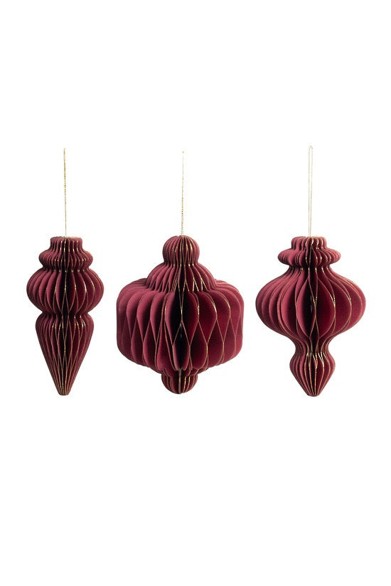 Papier Gilded Finial Assorted Set/3