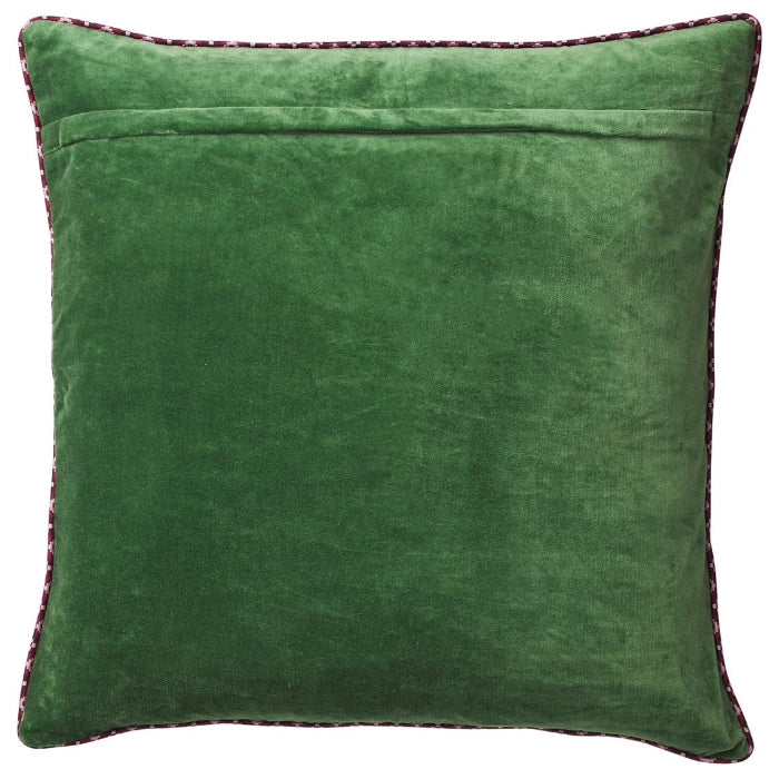 Sage and Clare - Marnie Velvet Cushion - Hunter Green