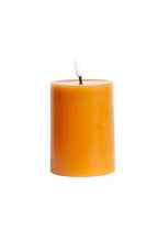 Classic LED Wax Pillar Candle - Tobacco