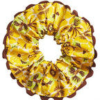 Sage and Clare Magnolia Cotton Scrunchie