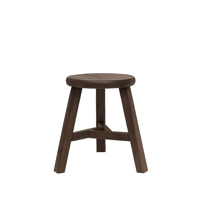 Parq Stool Round - Walnut