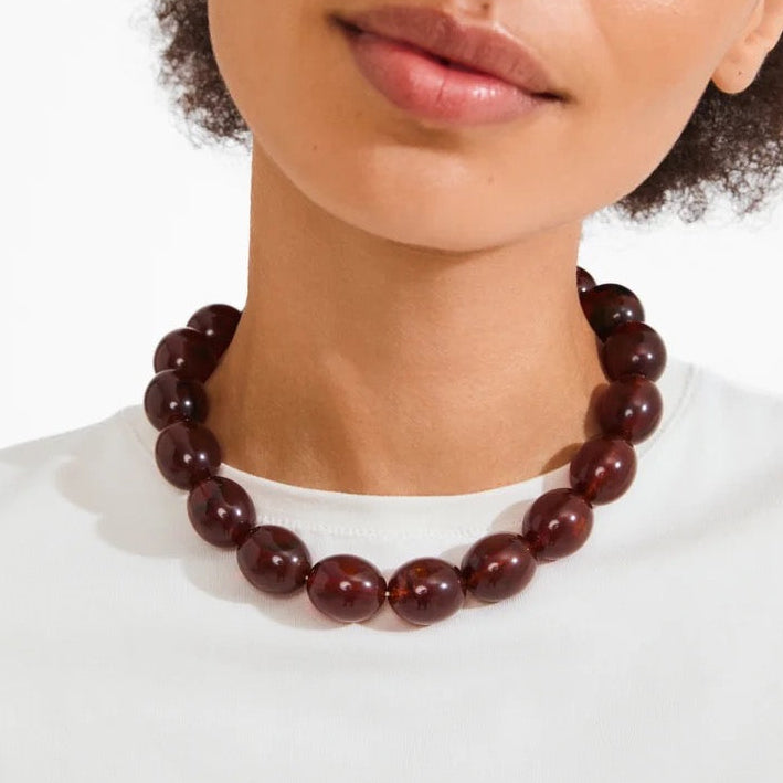 Still Necklace Gold-plated/brown