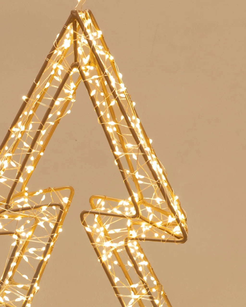 Stellar Haus Gold Wire LED Outline Tree 90cm or 120cm