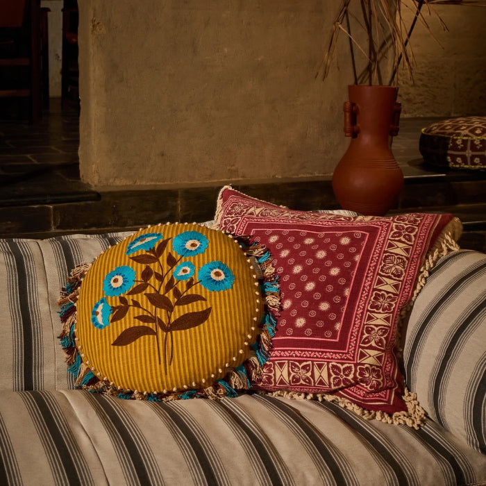 Sage and Clare - Layla Embroidered Cushion