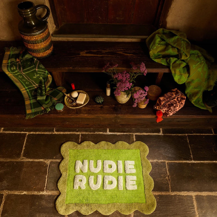 Sage and Clare - Romy Nudie Bath Mat - Cactus Green