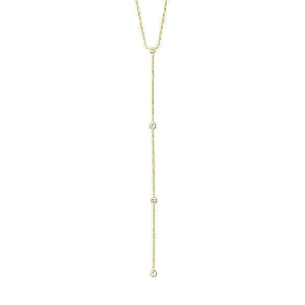 Root Y-Necklace - Gold-plated