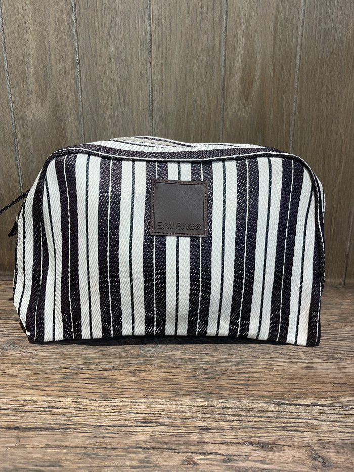 Eau Bags - Striped Recycled Nylon Bag - Vanity Bag