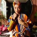 Sage and Clare Nicolette Towelling Robe M/L - Russet