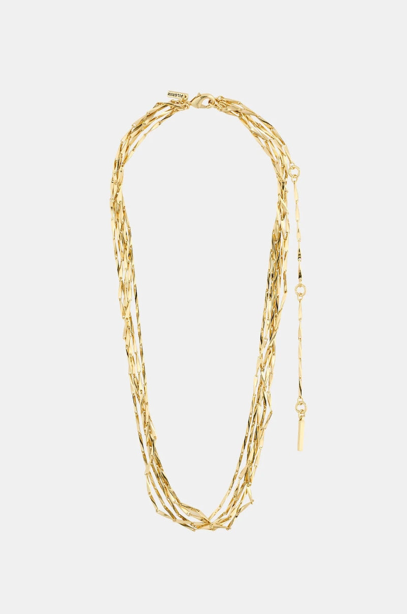 Connect Recycled Necklace - Gold Plated