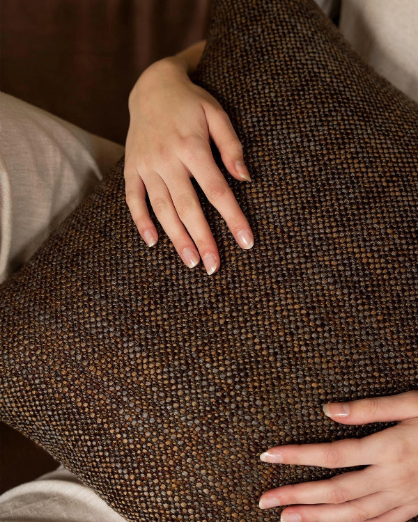 Castel Chunky Multi-Tonal Weave Cushion - Feather inner