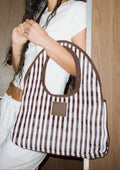 Eau Bags - Striped Recycled Nylon Bag - Lune Bag