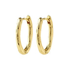 Now Hoop Earrings Gold Plated