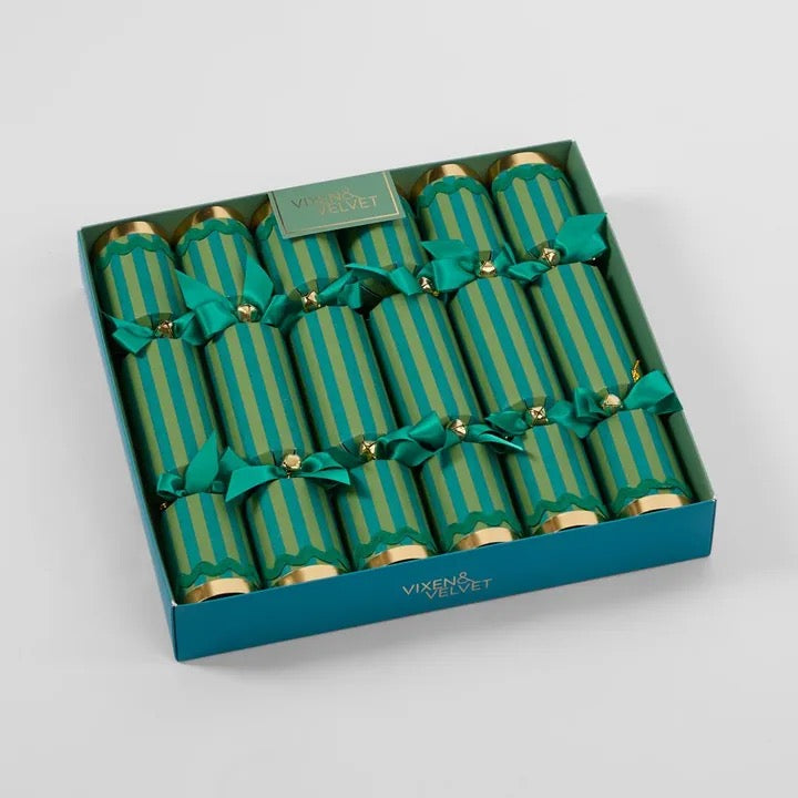 Verdant Stripe Crackers Green