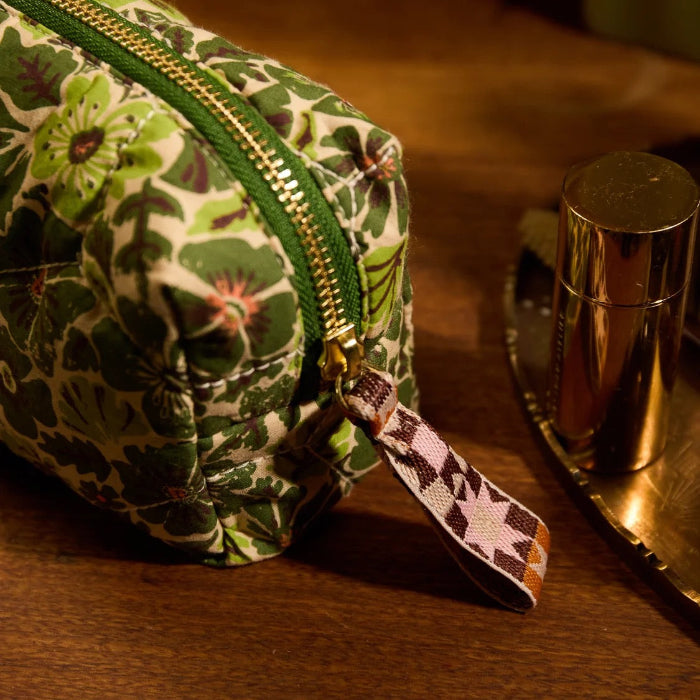 Sage and Clare Magnolia Travel Pouch - Cactus Green