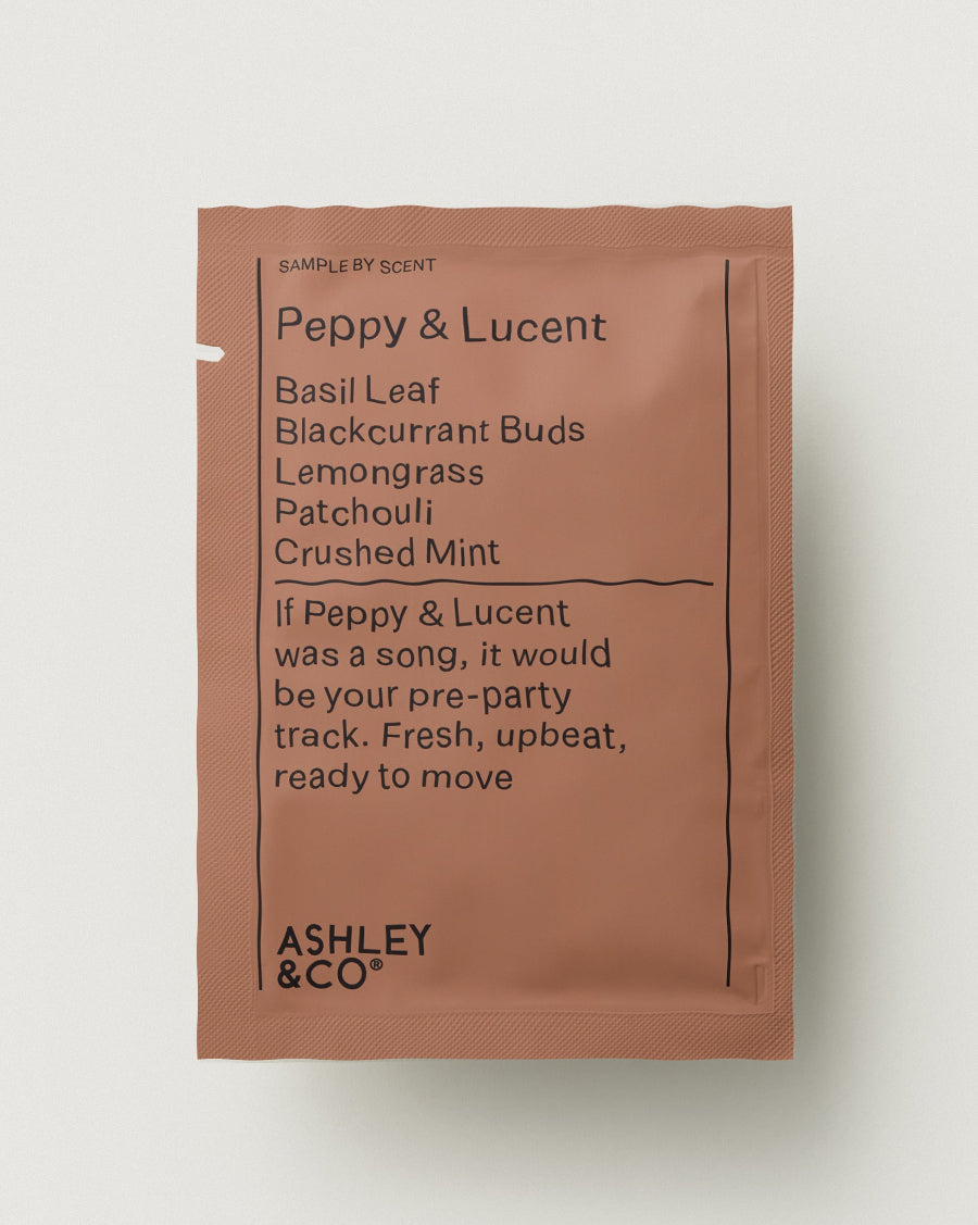 Ashley & Co - Peppy & Lucent Wash Locks Balanced Shampoo -10ml sample sachet