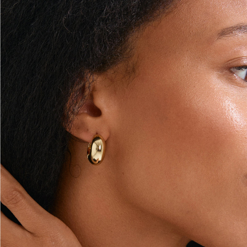 Ioanna Recycled Chunky Hoops - Gold Plated